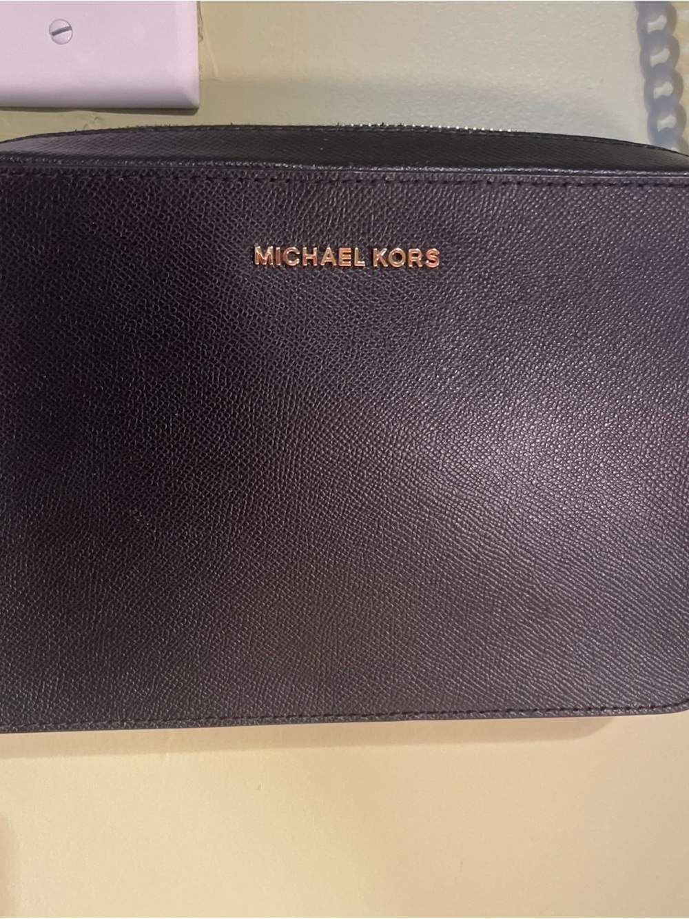 Michael Kors Black Crossbody with Gold Chain Strap - Picture 2 of 13